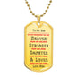 To My Son | Dog Tag Chain