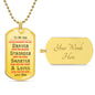 To My Son | Dog Tag Chain