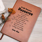 To My Precious Daughter / Graphic Leather Journal