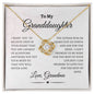 To My Granddaughter | Love Knot Necklace