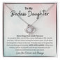 To My Badass Daughter / Love Knot Necklace