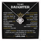 TO MY DAUGHTER , LOVE DAD | FOREVER KNOT NECKLACE
