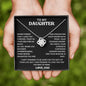 TO MY DAUGHTER , LOVE DAD | FOREVER KNOT NECKLACE