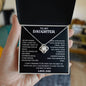 TO MY DAUGHTER , LOVE DAD | FOREVER KNOT NECKLACE