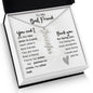 To My Best Friend | Personalized Vertical Name Necklace