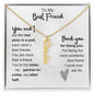 To My Best Friend | Personalized Vertical Name Necklace