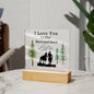 I Love You to the Barn and Back | Square Acrylic Plaque