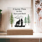 I Love You to the Barn and Back | Square Acrylic Plaque