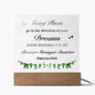 Always Remember You Are Braver Stronger Smarter | Square Acrylic Plaque