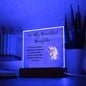 To My Beautiful Daughter | Square Acrylic Plaque