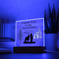 I Love You to the Barn and Back | Square Acrylic Plaque