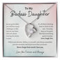 TO MY BADASS DAUGHTER / FOREVER LOVE KNECKLACE