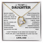 TO MY DAUGHTER , LOVE DAD | FOREVER LOVE NECKLACE