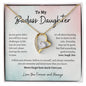 TO MY BADASS DAUGHTER / FOREVER LOVE KNECKLACE