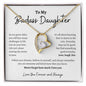 To My Badass Daughter | Forever Love Necklace