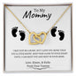 To My Mommy | From Your Tummy | Interlocking Hearts necklace