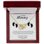 To My Mommy | From Your Tummy | Interlocking Hearts necklace