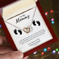 To My Mommy | From Your Tummy | Interlocking Hearts necklace