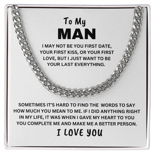 To My Man | Cuban Link Chain