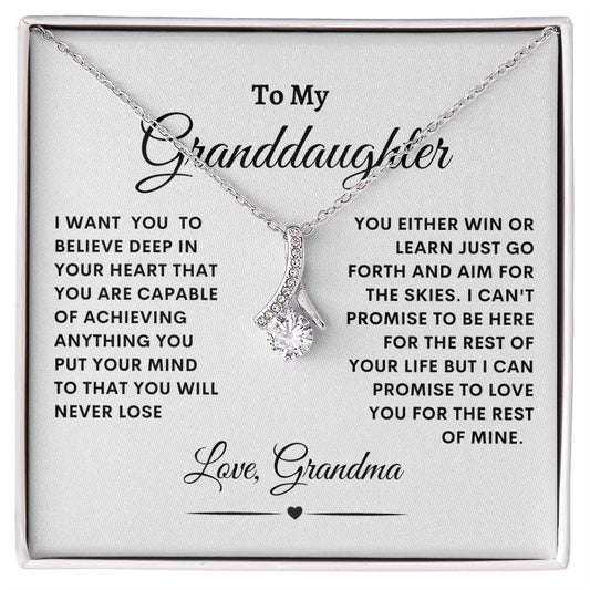 To My Granddaughter | Alluring Beauty Necklace