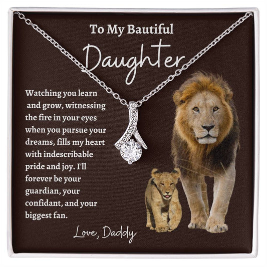 To My Beautiful Daughter | Forever Love Necklace