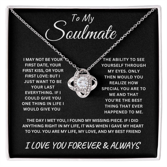 To My Soulmate | Love Knot Necklace