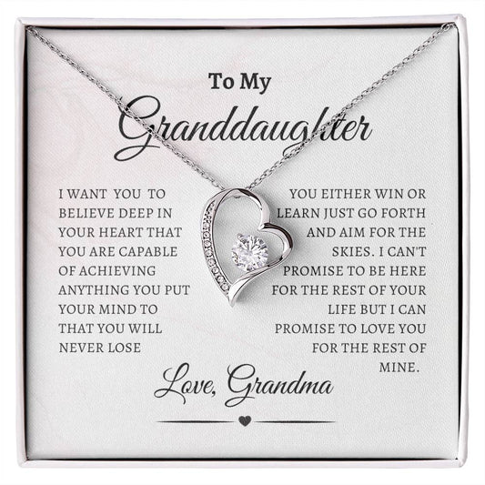 To My Granddaughter | Forever Love Necklace