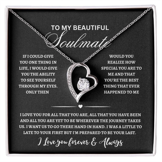 To My Beautiful Soulmate | Forever Love Necklace