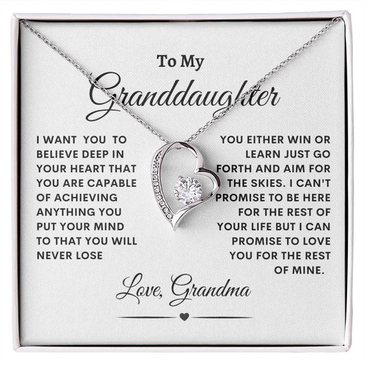 To My Granddaughter | Forever Love Necklace