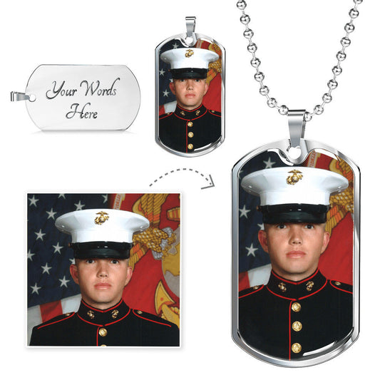 Dog Tag Keepsake Military Chain