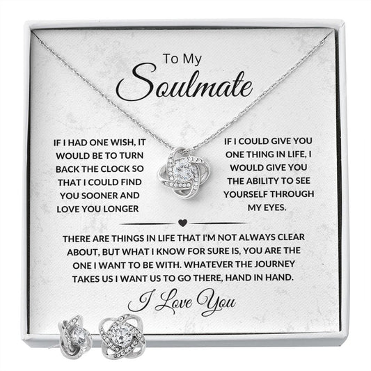 To My Soulmate | Love knot necklace